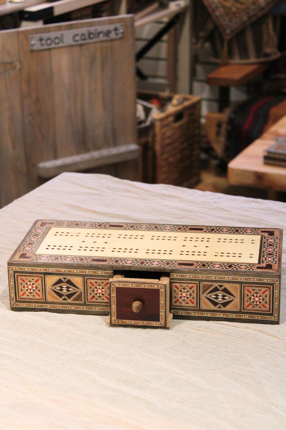 Ghazal Syrian Mosaic Cribbage Board