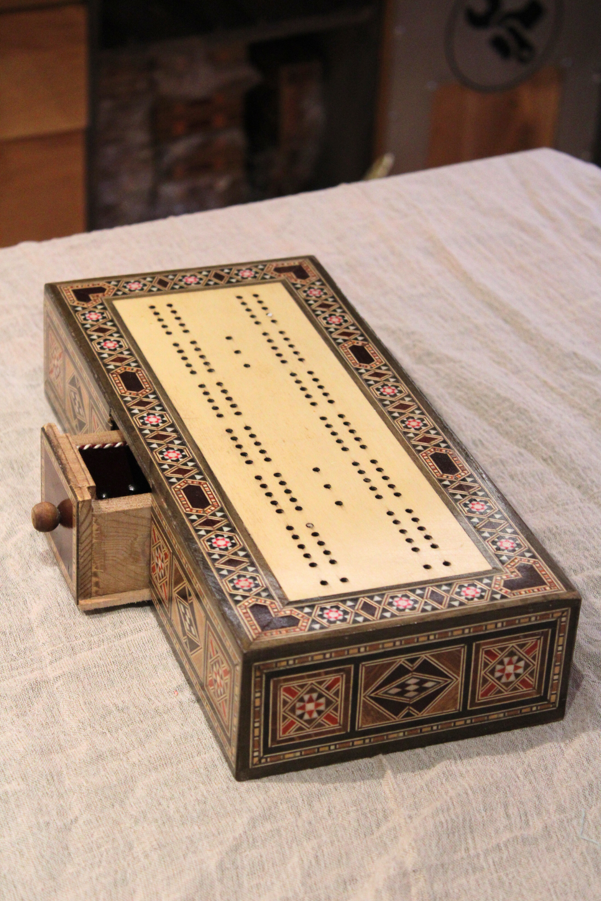 Ghazal Syrian Mosaic Cribbage Board