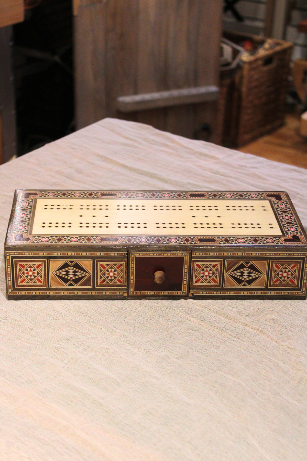 Ghazal Syrian Mosaic Cribbage Board