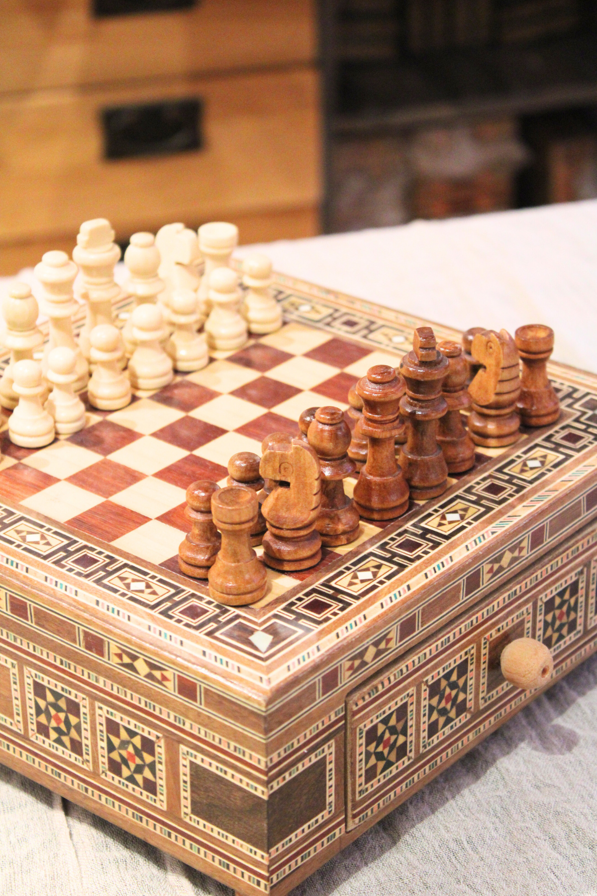 Ishq Syrian Mosaic Chess Board