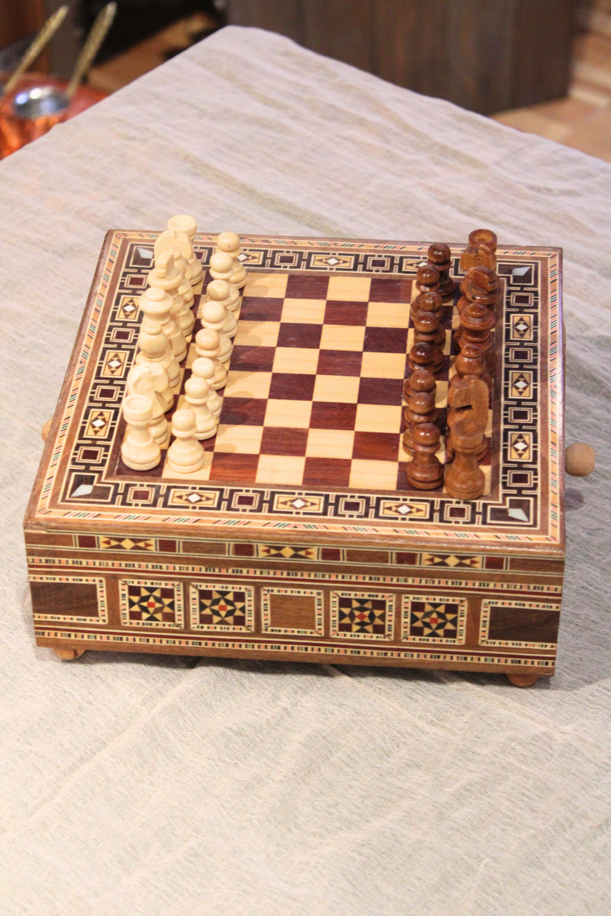 Ishq Syrian Mosaic Chess Board