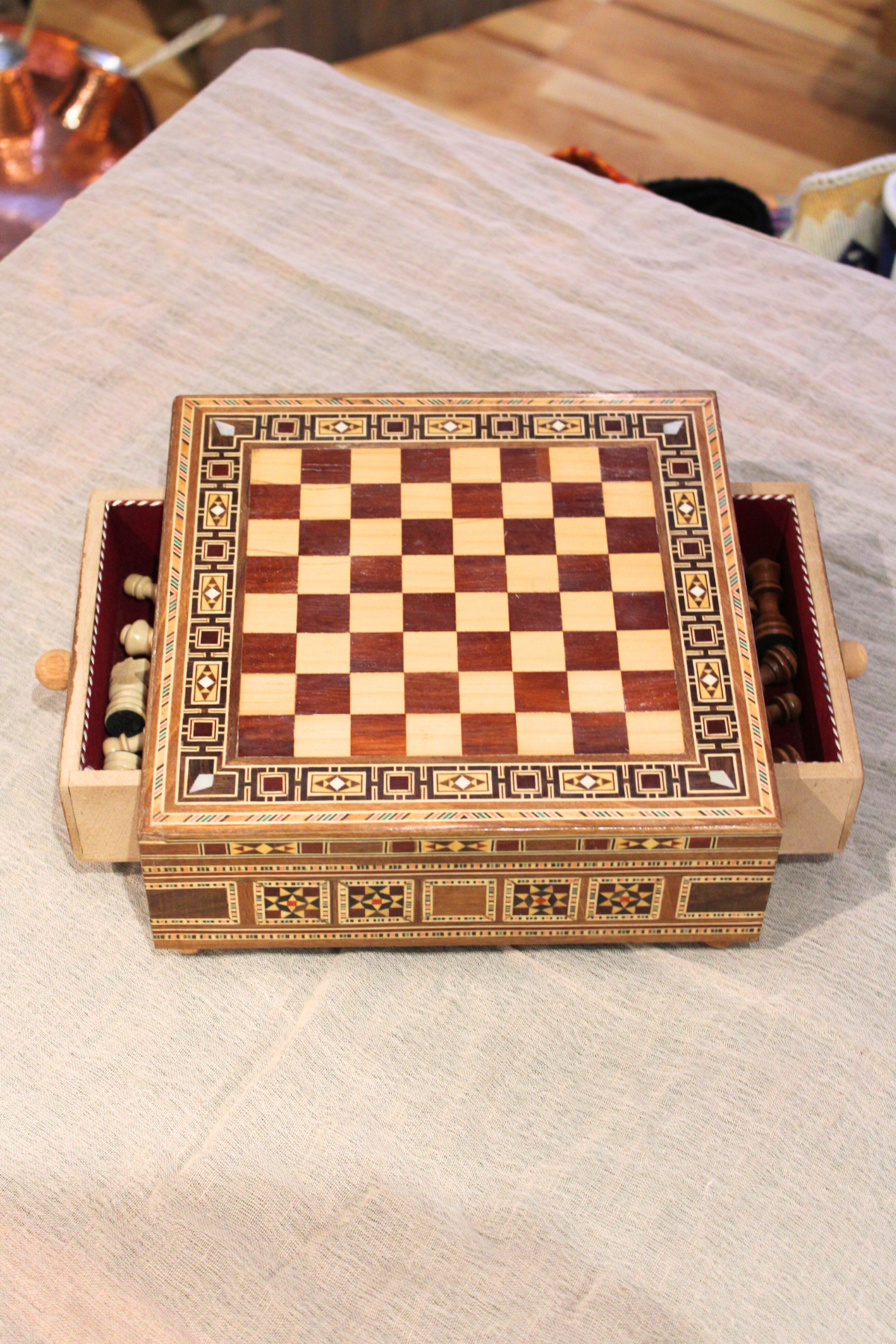 Ishq Syrian Mosaic Chess Board