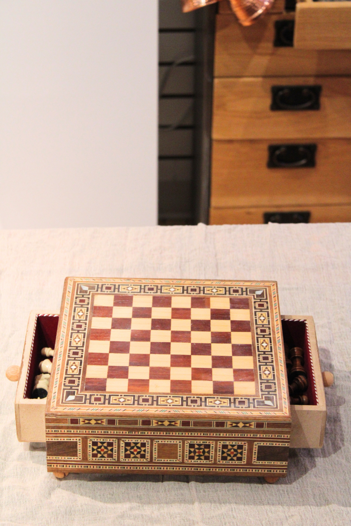 Ishq Syrian Mosaic Chess Board