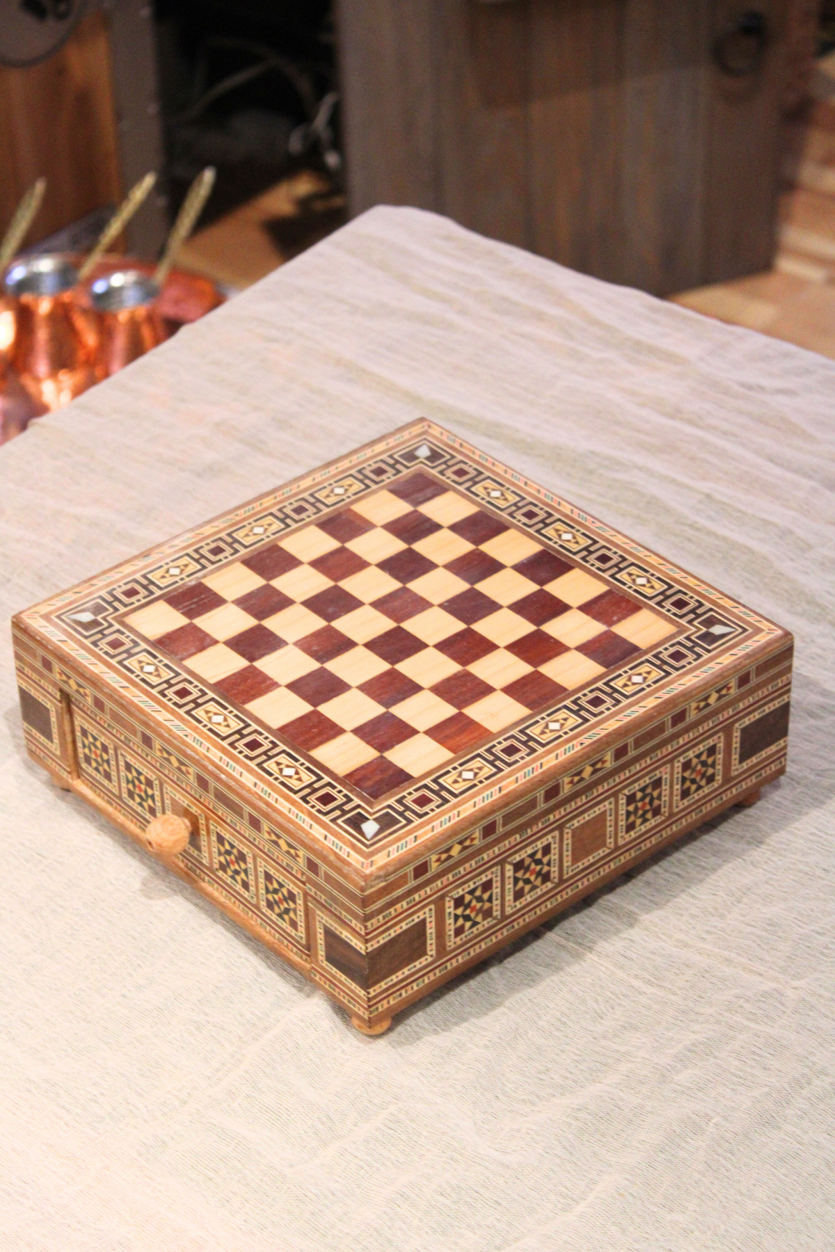 Ishq Syrian Mosaic Chess Board