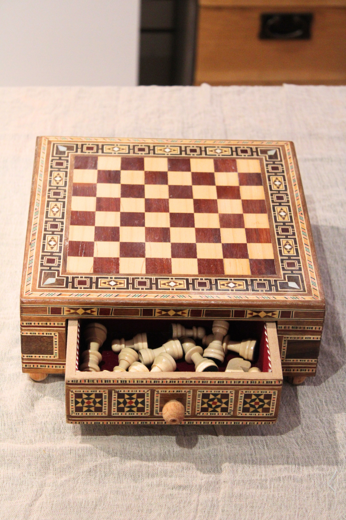 Ishq Syrian Mosaic Chess Board