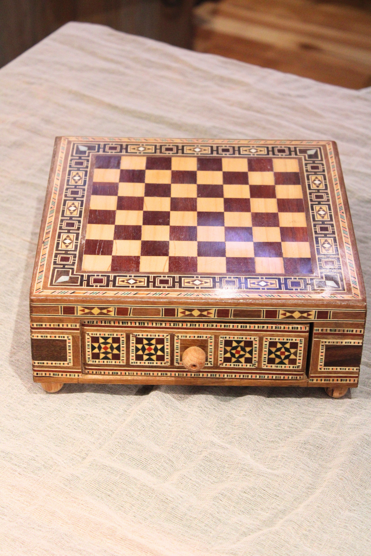 Ishq Syrian Mosaic Chess Board