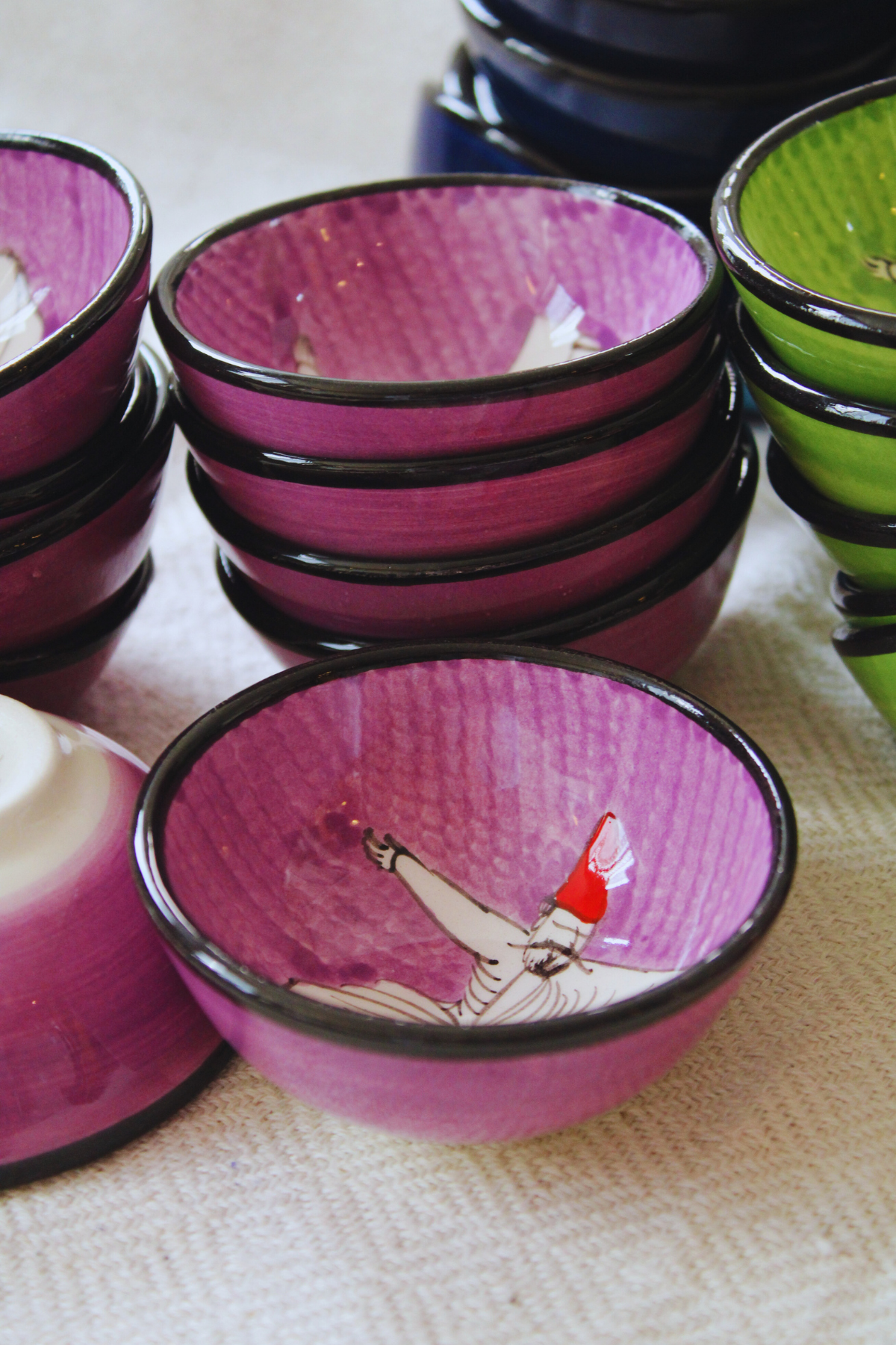 Dervish Handpainted Ceramic Bowls 8 cm