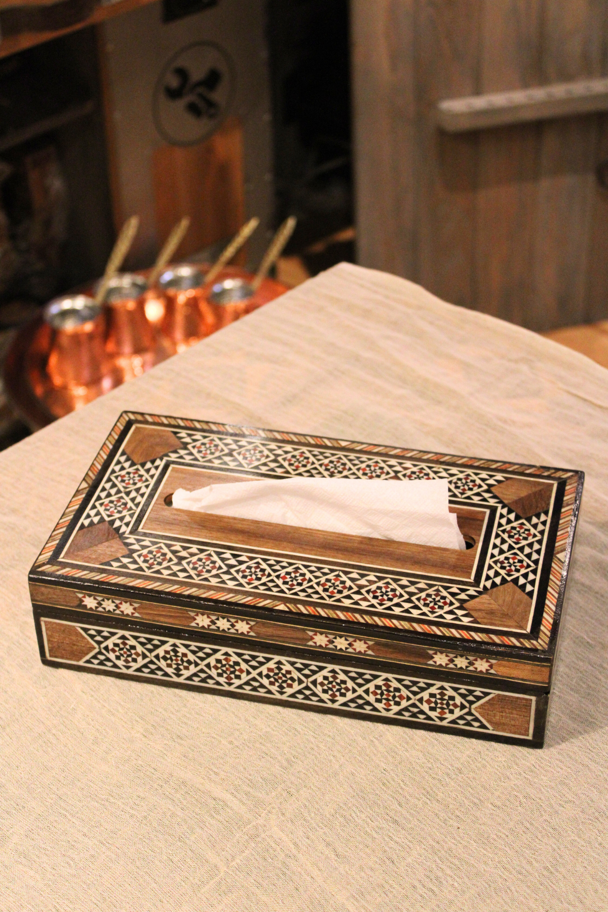 Mazaj Syrian Mosaic Tissue Box