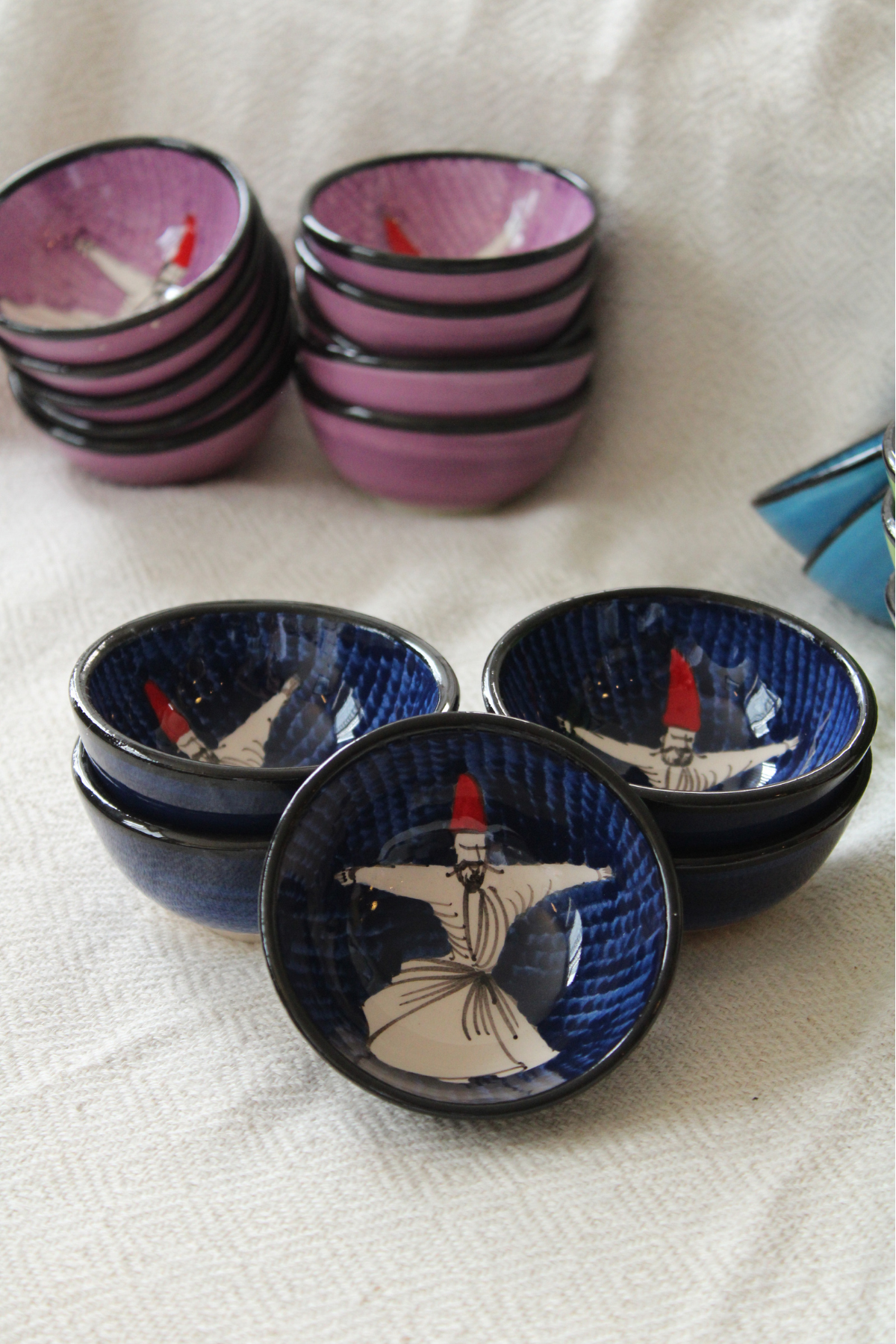 Dervish Handpainted Ceramic Bowls 8 cm