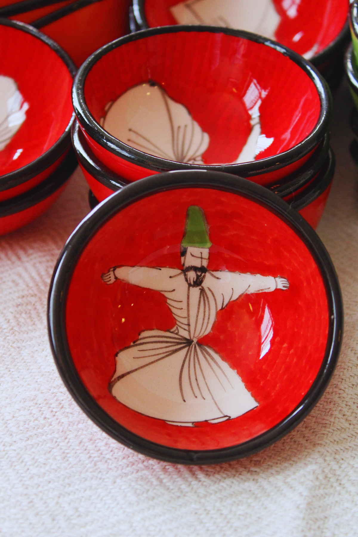 Dervish Handpainted Ceramic Bowls 8 cm