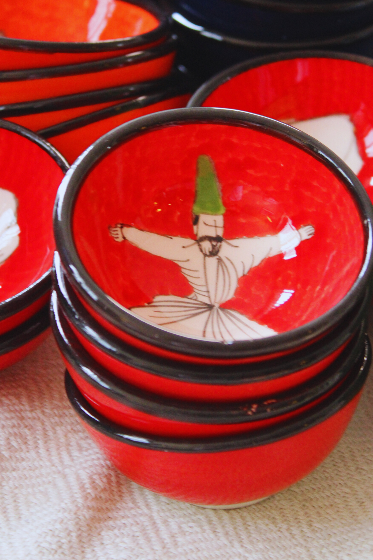 Dervish Handpainted Ceramic Bowls 8 cm