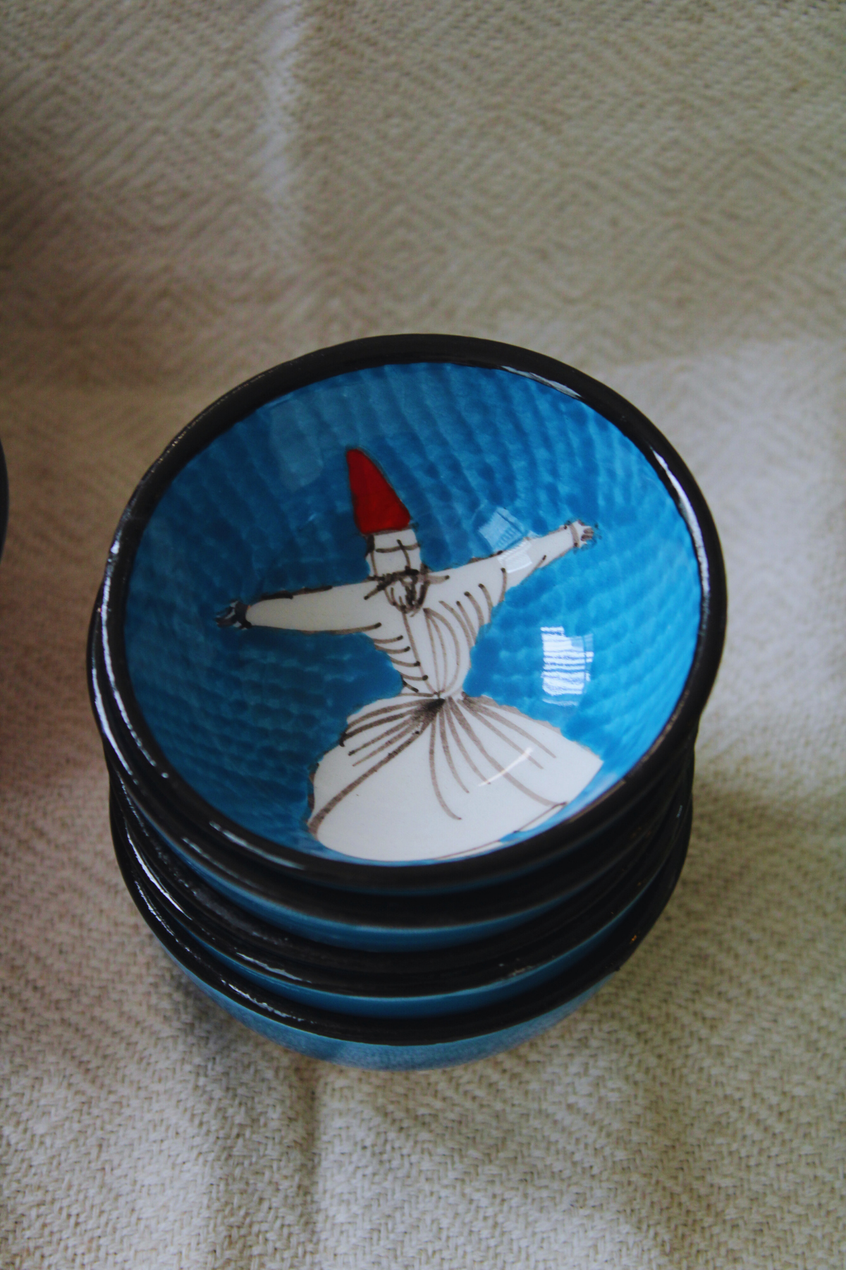 Dervish Handpainted Ceramic Bowls 8 cm