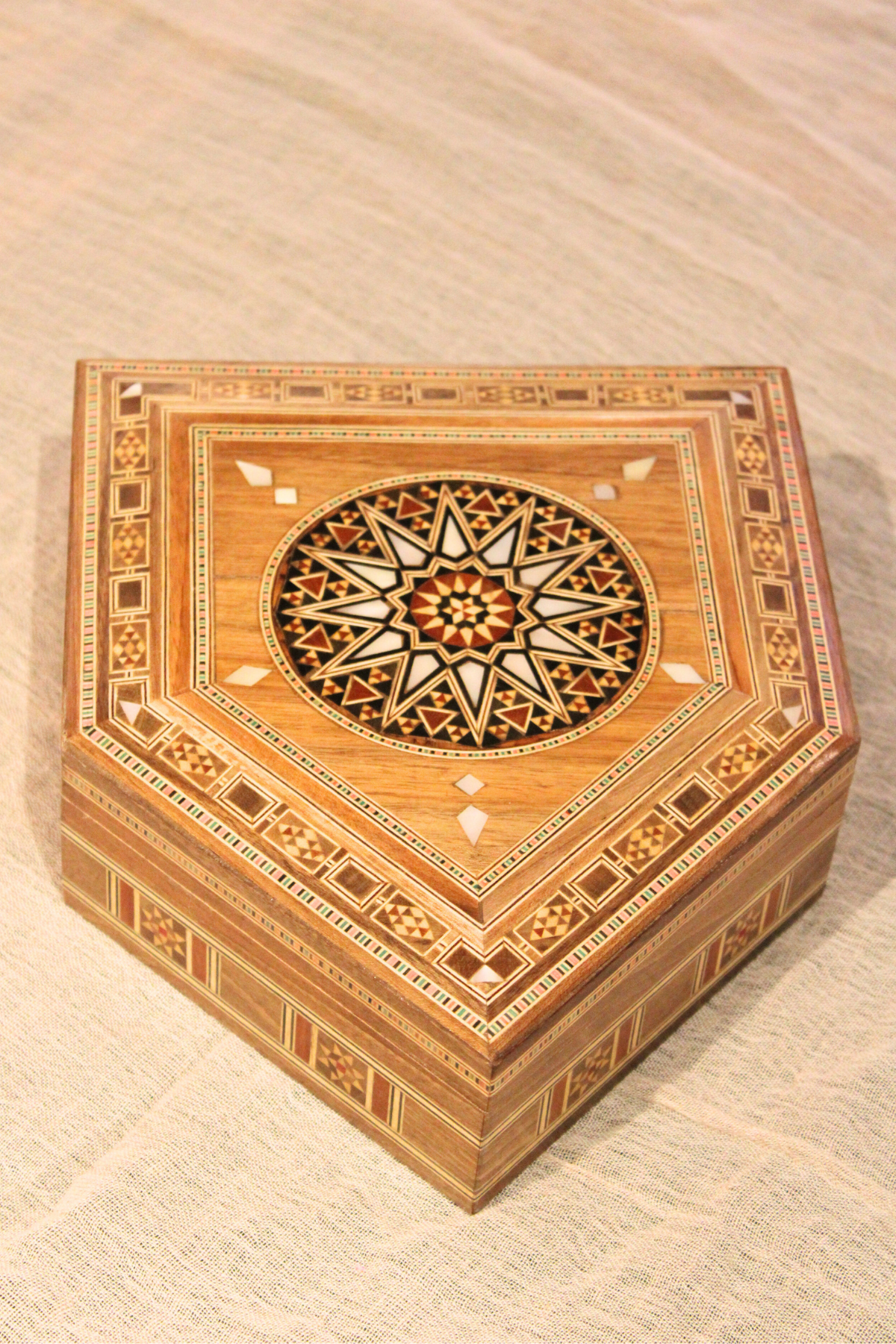 Pyramid Mosaic Jewllery Box